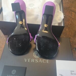 Versace purple bag and matching shoes size 8. Both worn 2 times